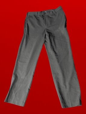 Men's Van Heusen Black Pinstripe Dress Pants - Classic Straight Fit